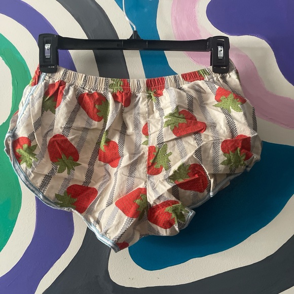 Strawberry Pajama Shorts - Picture 2 of 3